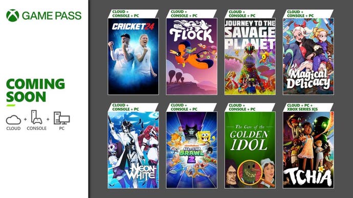 2024 年 7 月的 Xbox Game Pass 游戏。